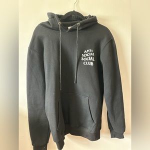 Anti Social Social Club Black Hoodie Size: Medium